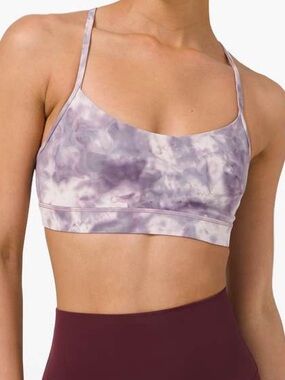Lululemon Flow Y Bra Nulu in Purple Diamond Dye